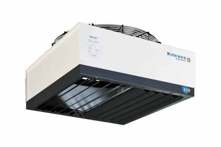 Winterwarm destratification air heating unit