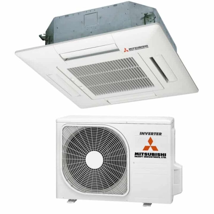 Air conditioning ceiling mount and external unit